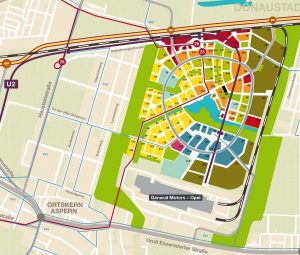 Plan of aspern Vienna’s Urban Lakeside