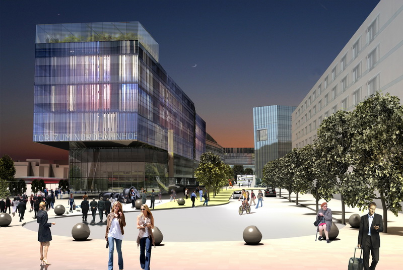 Rendering von Unicredit Bank Austria Campus