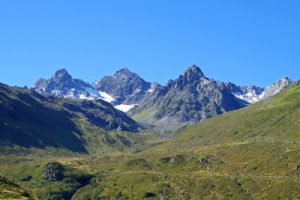 Foto von den Bergen im Montafon, Österreich